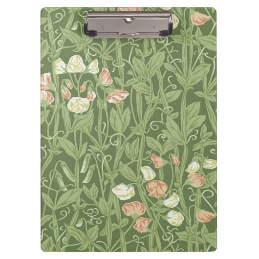 Porte-bloc William Morris Sweet Pea Floral Design (Devant)