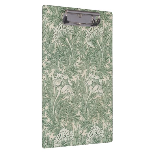 Porte-bloc William Morris tulip fond textile vert (Swatch)