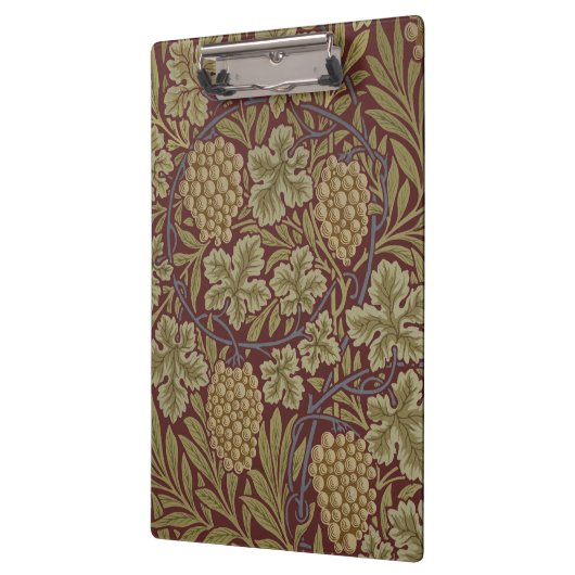 Porte-bloc William Morris Vine Grappe Rouge Vert Art (Gauche)