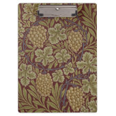Porte-bloc William Morris Vine Grappe Rouge Vert Art (Devant)