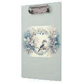 Porte-bloc Winter Bluebird Berry Wreath (Gauche)