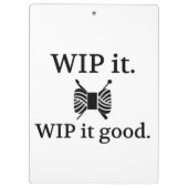Porte-bloc WIP It Good ・ Knit Crochet Crafts (Dos)