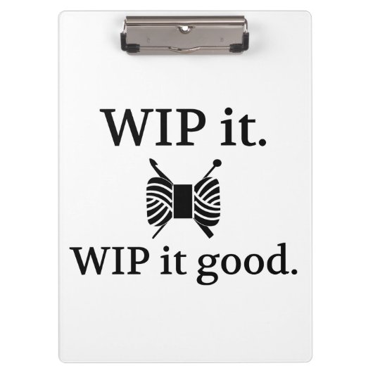 Porte-bloc WIP It Good ・ Knit Crochet Crafts (Devant)