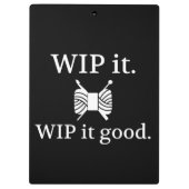 Porte-bloc WIP It Good ・ Knit Crochet {Dark} (Dos)