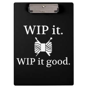 Porte-bloc WIP It Good ・ Knit Crochet {Dark}