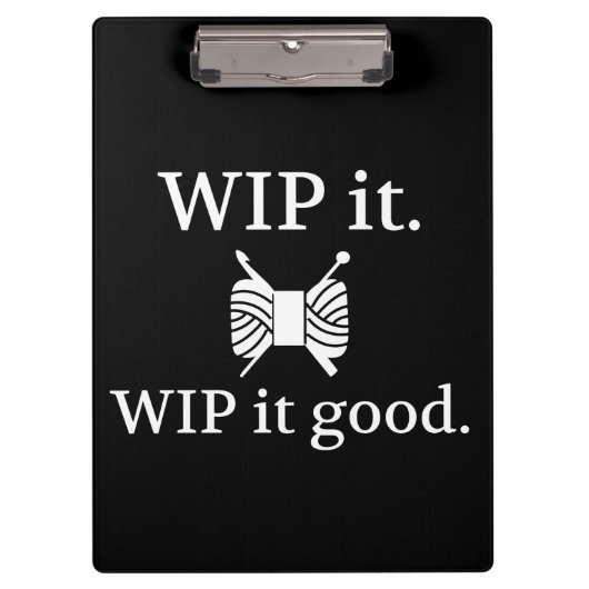 Porte-bloc WIP It Good ・ Knit Crochet {Dark} (Devant)