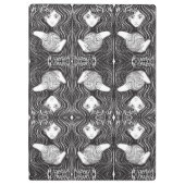 Porte-bloc Witchy Woman Artistique noir et blanc (Dos)