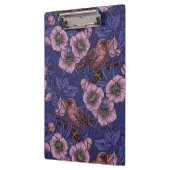 Porte-bloc Wren et hellebore, violet et rose (Gauche)