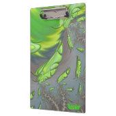 Porte-bloc XAVIER ~ Design gris argenté et vert (Gauche)