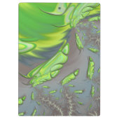 Porte-bloc XAVIER ~ Design gris argenté et vert (Dos)