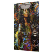 Porte-bloc "Yaraquim" Jaguar Blossom - Femmes En Amazonie (Gauche)