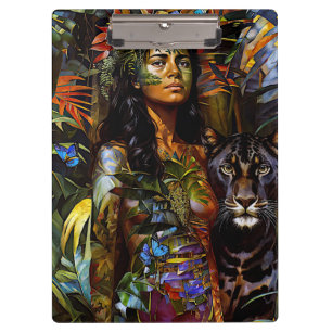 Porte-bloc "Yaraquim" Jaguar Blossom - Femmes En Amazonie