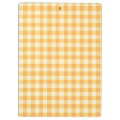 Porte-bloc Yellow Orange Ish Preppy En vichy Plaid (Dos)