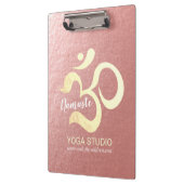 Porte-bloc Yoga Studio Méditation Instructeur Vie Coach OM (Gauche)