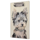 Porte-bloc Yorkshire Terrier Puppy Peinture Chien original (Gauche)