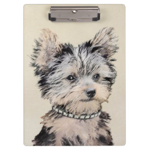 Porte-bloc Yorkshire Terrier Puppy Peinture Chien original