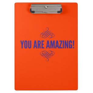Porte-bloc You are amazing ! Orange et Purple