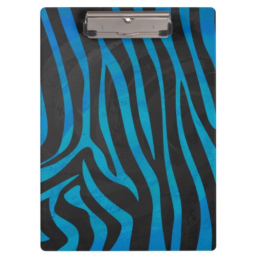 Porte-bloc Zebra Black et Blue Print (Devant)