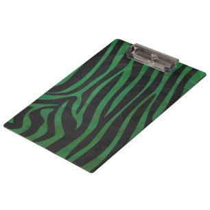 Porte-bloc Zebra Black et Green Print