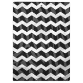 Porte-bloc Zebra Black et Grey Chevron (Dos)