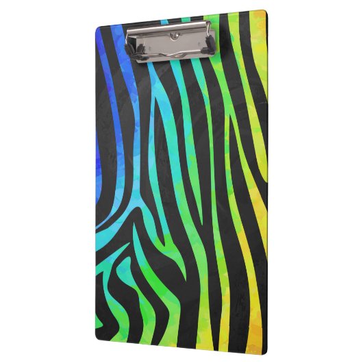 Porte-bloc Zebra Black et Rainbow Print (Gauche)