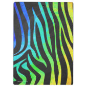 Porte-bloc Zebra Black et Rainbow Print (Dos)