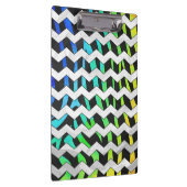Porte-bloc Zebra Chevron noir et arc-en-ciel (Swatch)