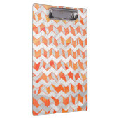 Porte-bloc Zebra Chevron orange et blanc (Swatch)