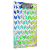Porte-bloc Zebra Chevron Rainbow et White Print (Swatch)
