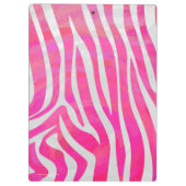Porte-bloc Zebra Hot Pink et White Print (Dos)