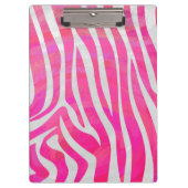 Porte-bloc Zebra Hot Pink et White Print (Devant)