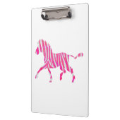 Porte-bloc Zebra Hot rose et blanc Silhouette (Gauche)