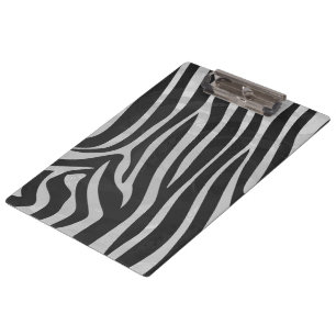 Porte-bloc Zebra noir et gris clair