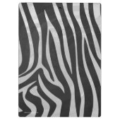 Porte-bloc Zebra noir et gris clair (Dos)