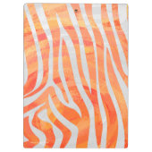 Porte-bloc Zebra Orange and White Print (Dos)