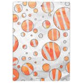 Porte-bloc Zebra Orange and White Print (Dos)