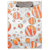Porte-bloc Zebra Orange and White Print (Devant)