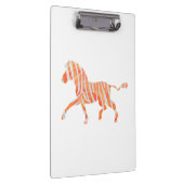 Porte-bloc Zebra Orange et Silhouette blanche (Swatch)
