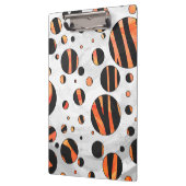 Porte-bloc Zebra Pois noirs et orange (Gauche)