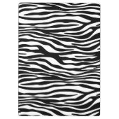 Porte-bloc Zebra Print, Zebra Stripes, Noir Et Blanc (Dos)