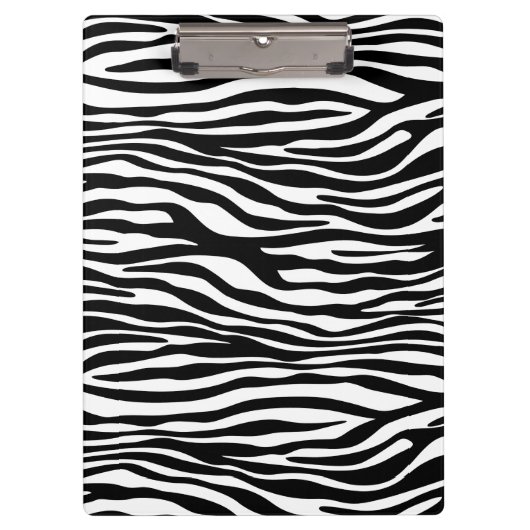 Porte-bloc Zebra Print, Zebra Stripes, Noir Et Blanc (Devant)