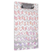 Porte-bloc Zebra rose et blanc Chevron (Swatch)