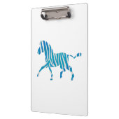 Porte-bloc Zebra Silhouette Bleu et Blanc (Gauche)