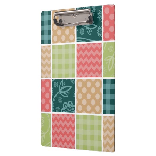 Porte-bloc Zigzag, Chevron, En vichy, Pois, Patchwork (Gauche)