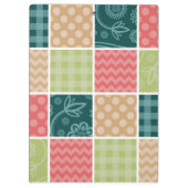 Porte-bloc Zigzag, Chevron, En vichy, Pois, Patchwork (Dos)