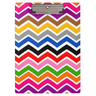 Porte-bloc Zigzag Chevron multicolore Conception Motif