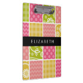 Porte-bloc Zigzag, Chevron, Pois, En vichy, Votre Nom (Swatch)