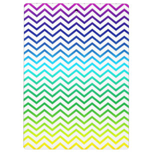 Porte-bloc Zigzag de motif d'arc-en-ciel de Chevron