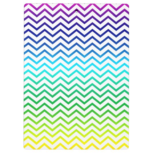 Porte-bloc Zigzag de motif d'arc-en-ciel de Chevron (Dos)
