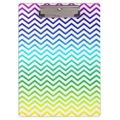 Porte-bloc Zigzag de motif d'arc-en-ciel de Chevron (Devant)